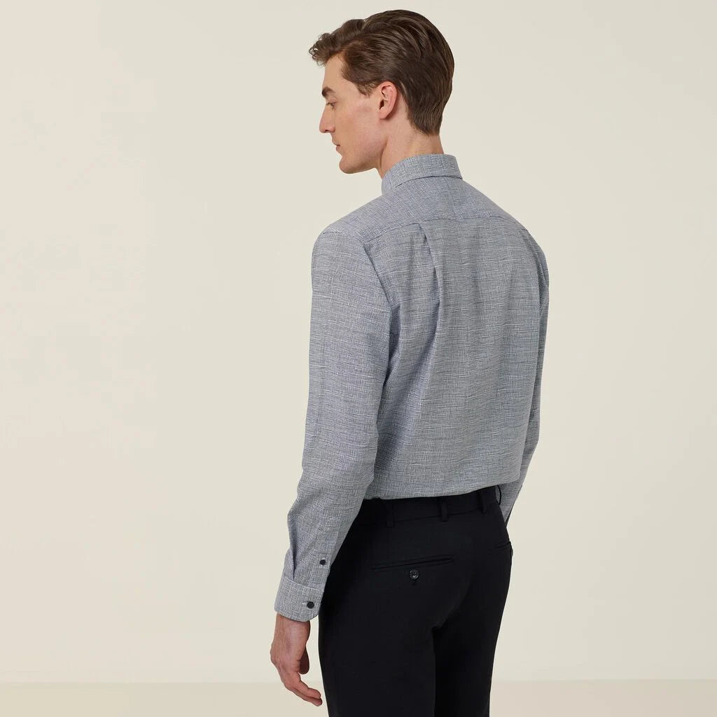 Avignon Abstract Print Stretch Long Sleeve Shirt - CATJDC