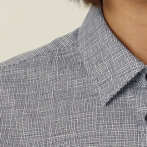Avignon Abstract Print Stretch Long Sleeve Shirt - CATJDC