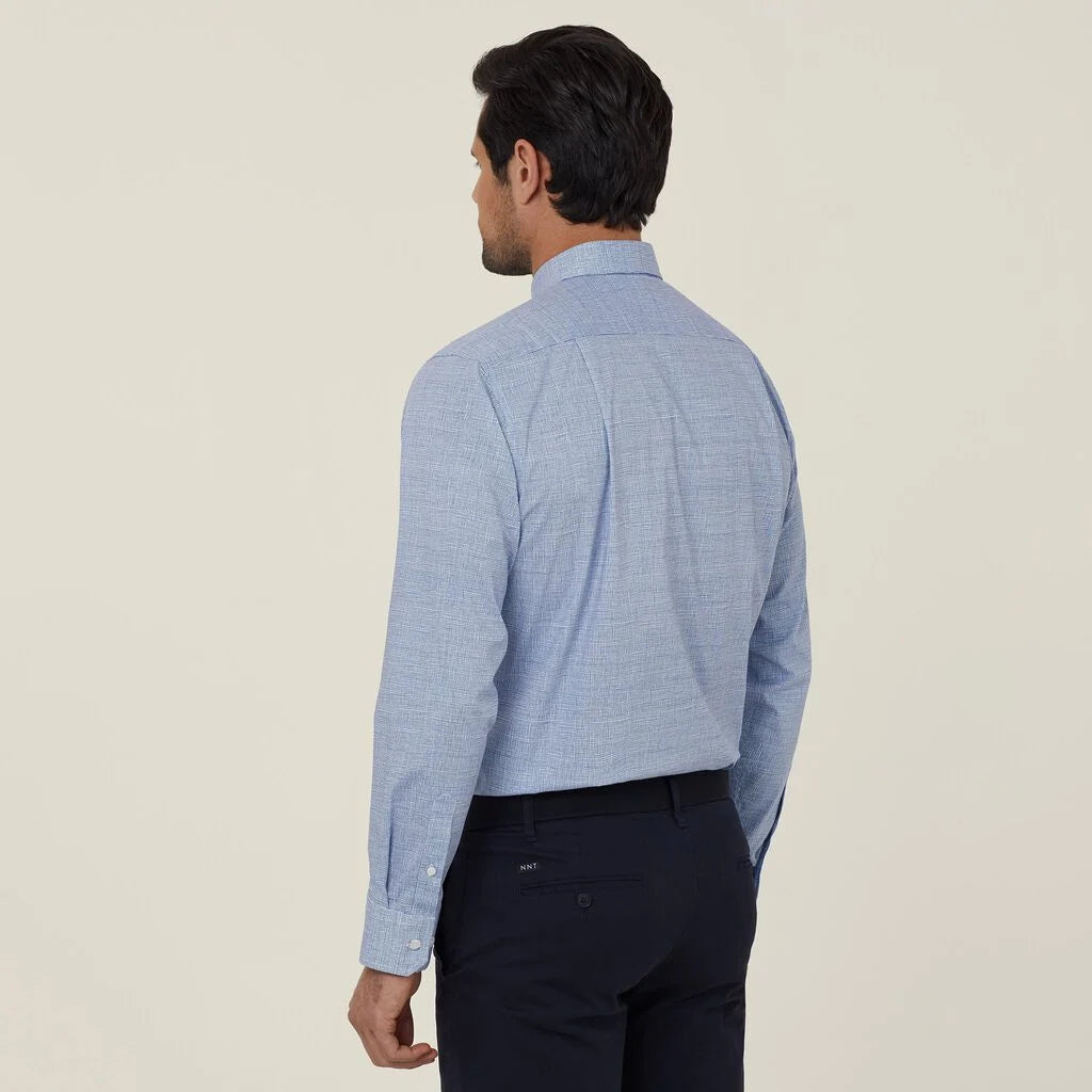 Avignon Abstract Print Stretch Long Sleeve Shirt - CATJDC