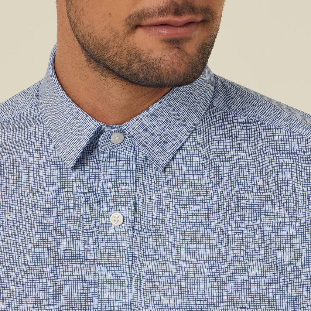 Avignon Abstract Print Stretch Long Sleeve Shirt - CATJDC