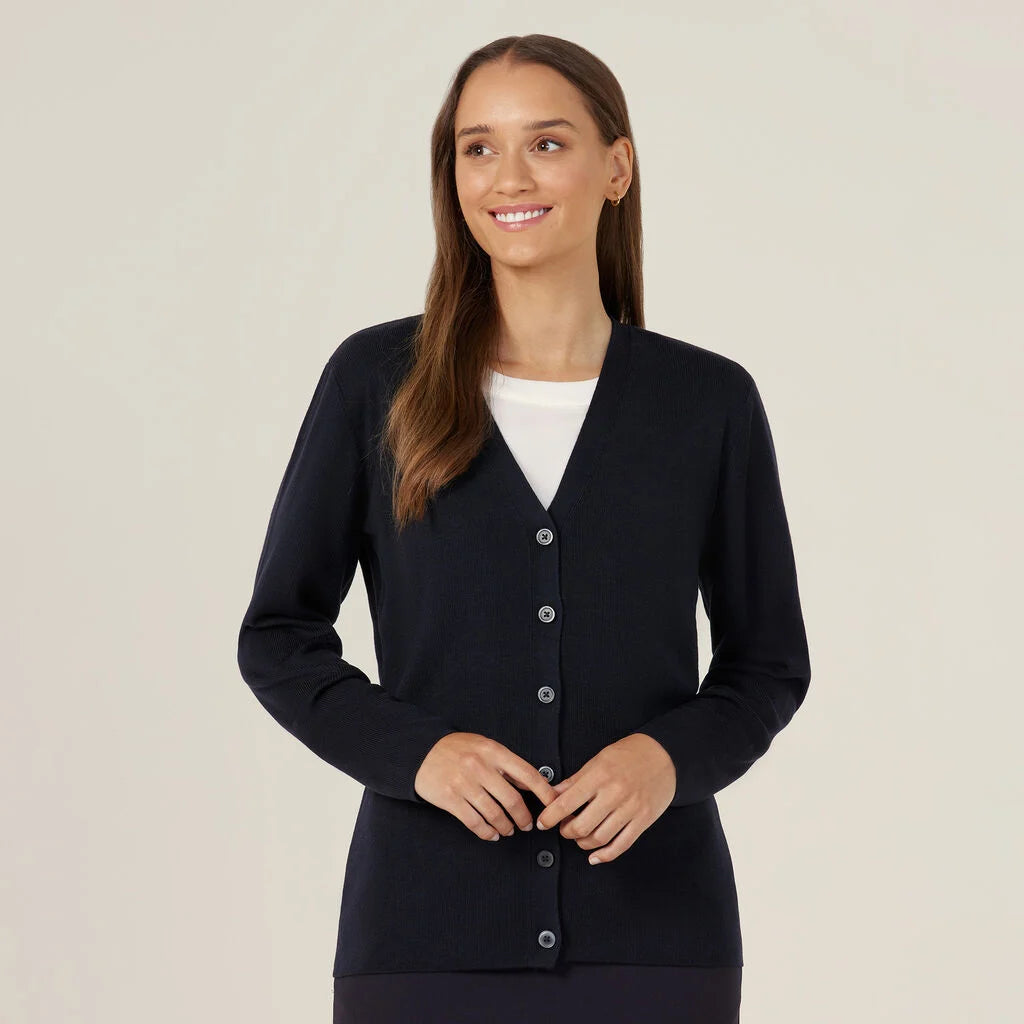 Acrylic Button Front Cardigan - CAT5BR