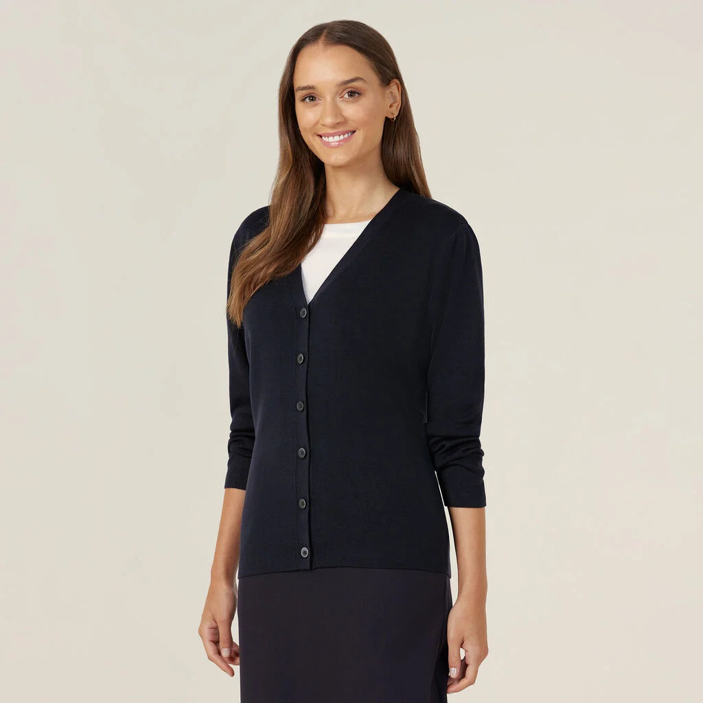 Acrylic Button Front Cardigan - CAT5BR
