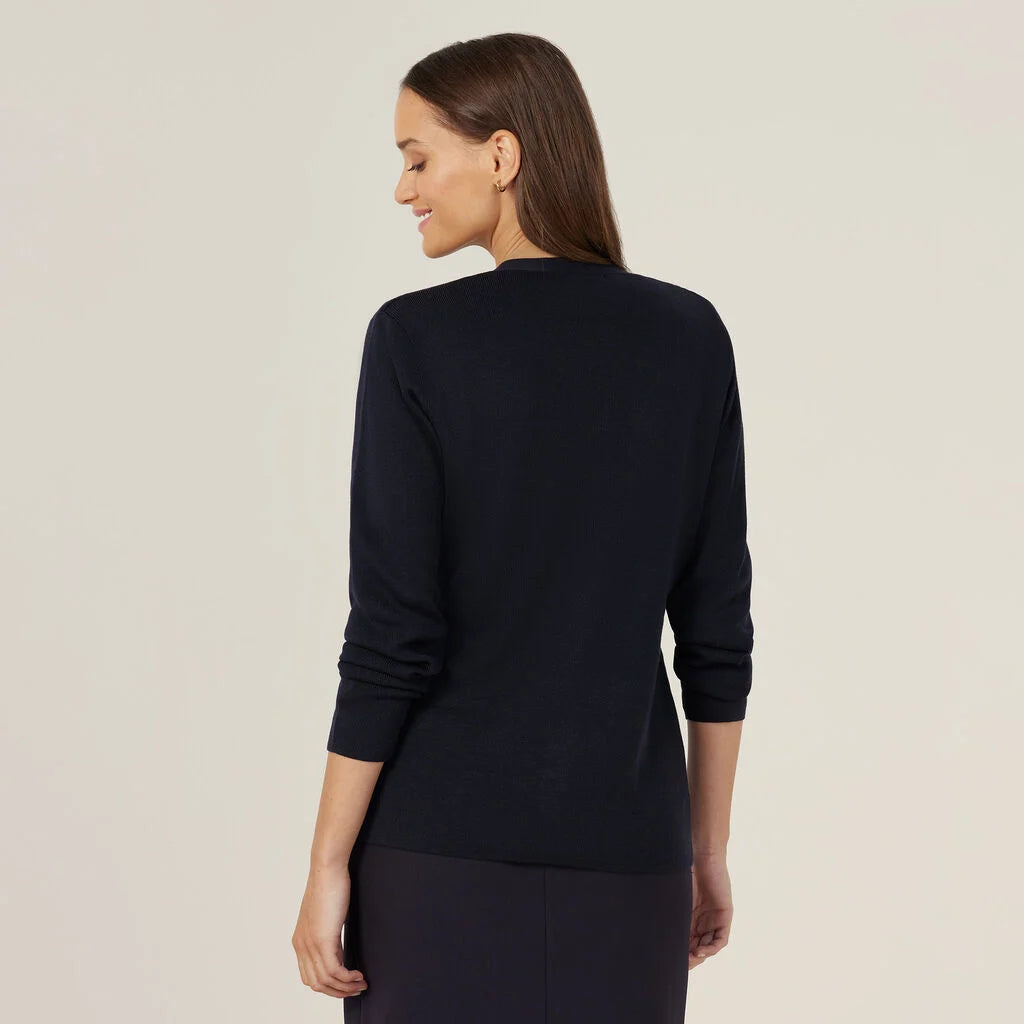 Acrylic Button Front Cardigan - CAT5BR