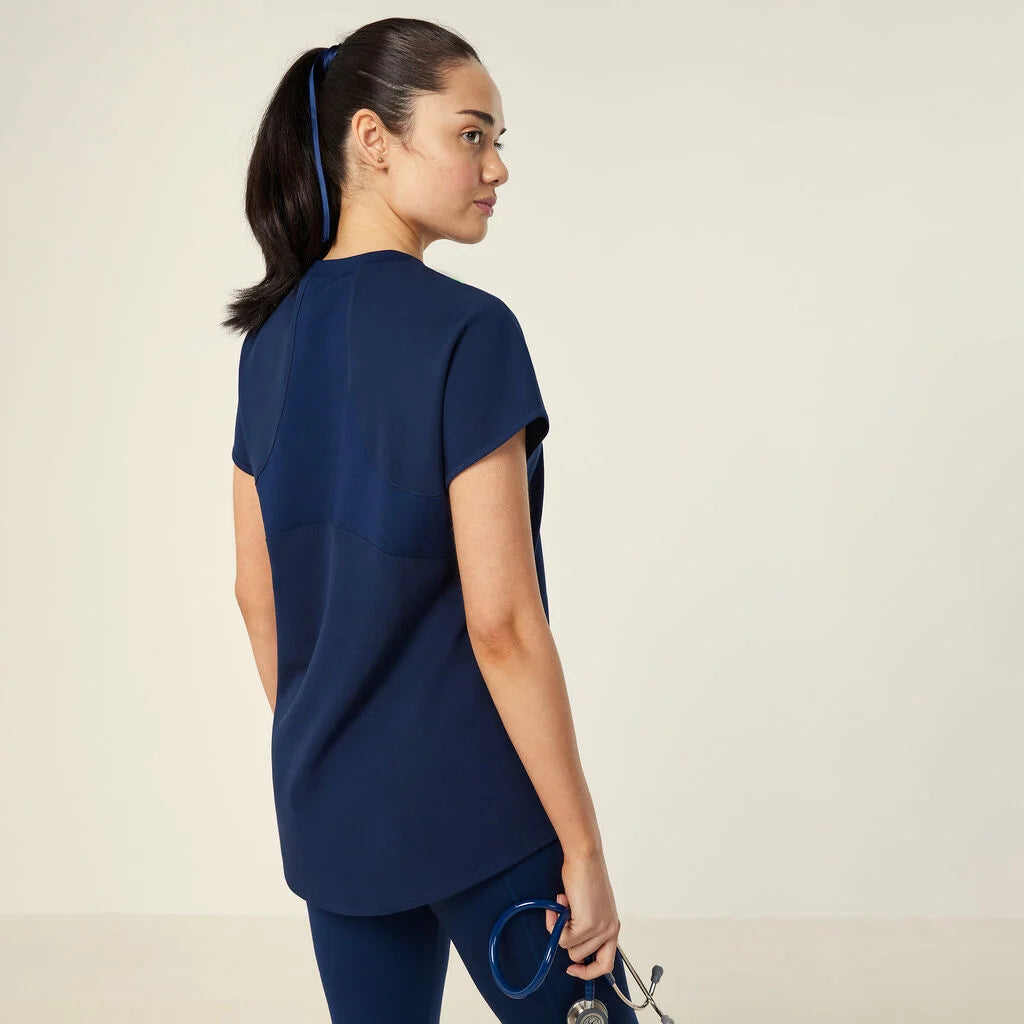Invigorate Crew Neck Scrub Top CATUY7 - NVB