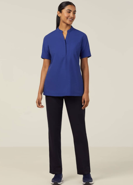 Poly Cotton End On End Short Sleeve Tunic - CATUGA