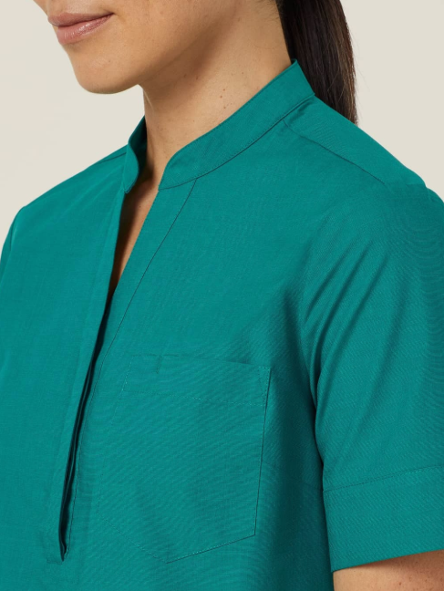 Poly Cotton End On End Short Sleeve Tunic - CATUGA
