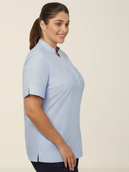 Poly Cotton End On End Short Sleeve Tunic - CATUGA