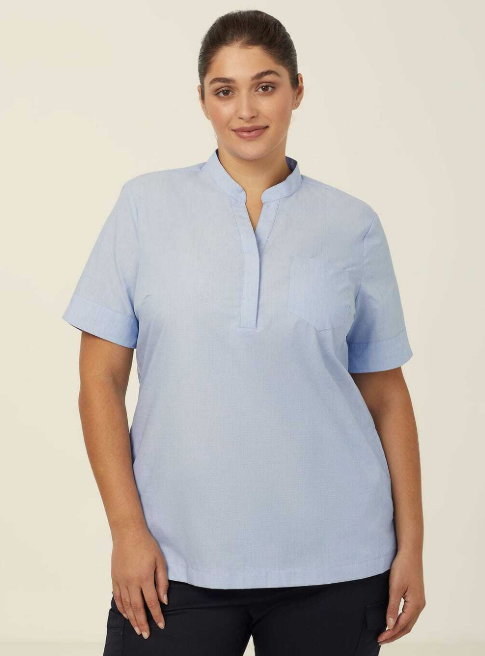 Poly Cotton End On End Short Sleeve Tunic - CATUGA