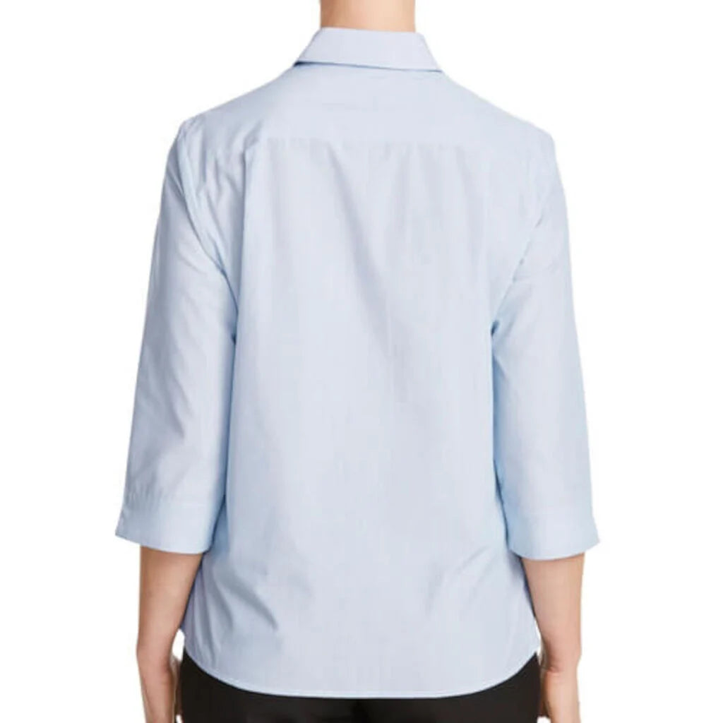Striped Texture 3/4 Shirt - Teal