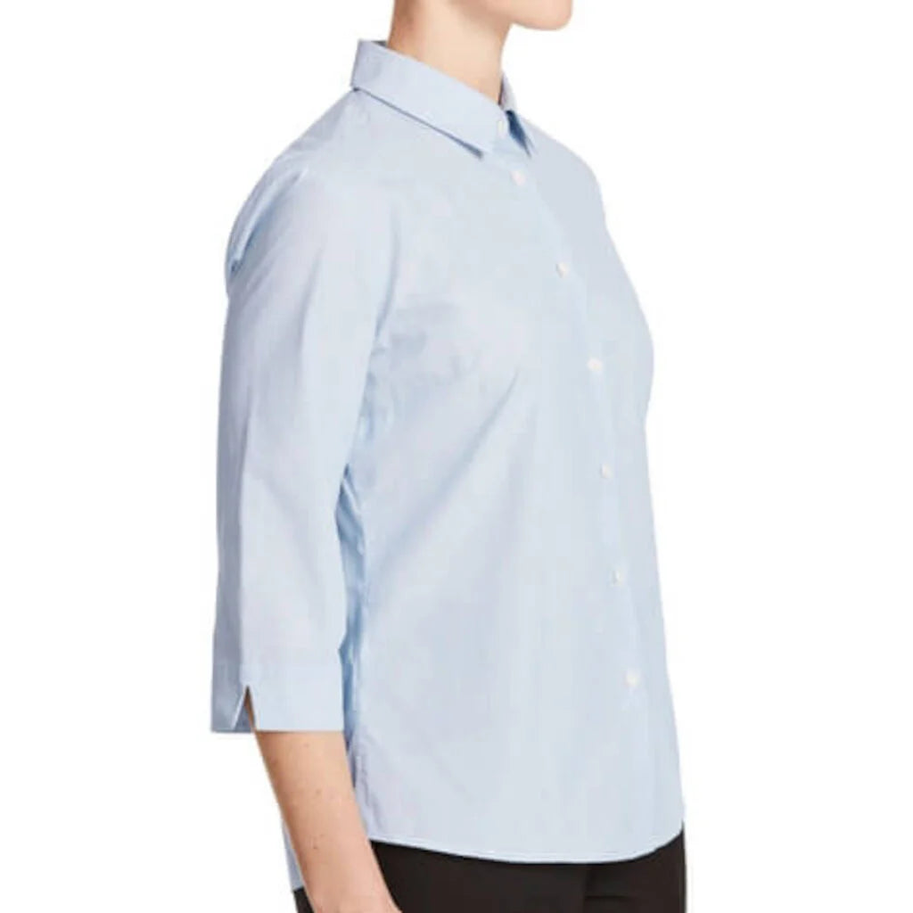 Striped Texture 3/4 Shirt - Teal