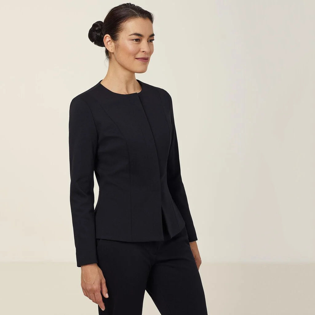Ponte Knit Cropped Jacket - CAT1E3