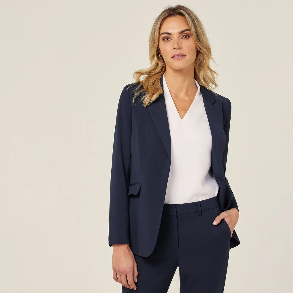 Crepe Stretch Longline Jacket - CAT1H8