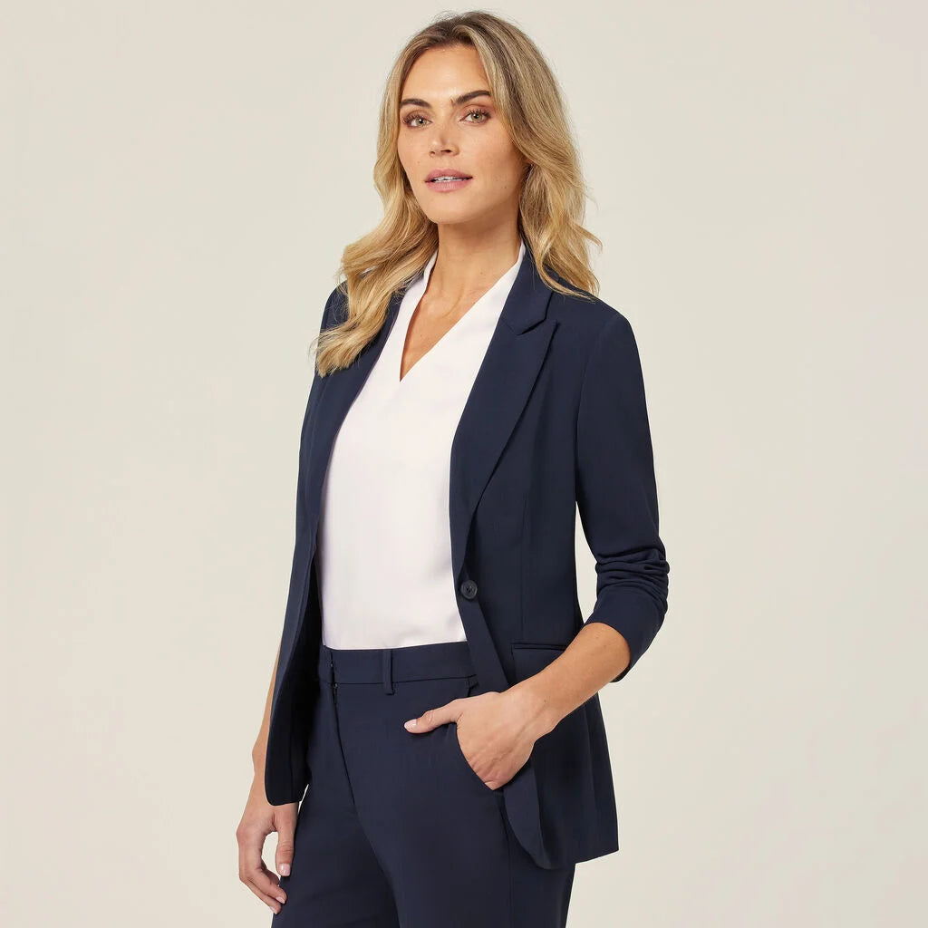 Crepe Stretch Longline Jacket - CAT1H8