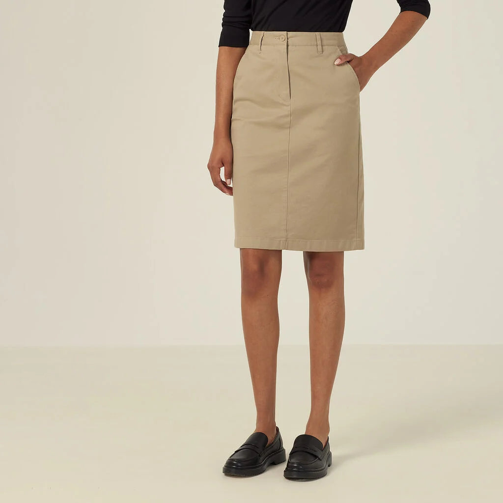 Stretch Cotton Chino Skirt - CAT2RL