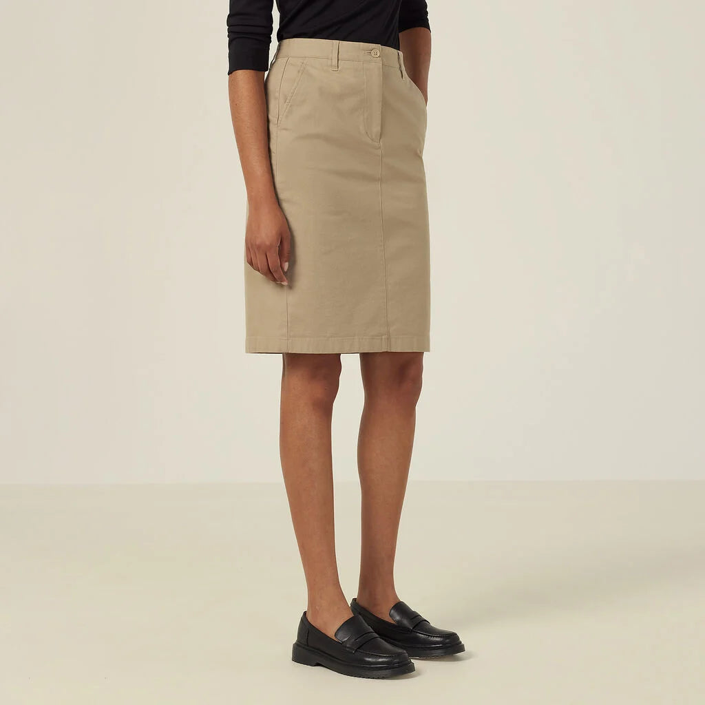 Stretch Cotton Chino Skirt - CAT2RL