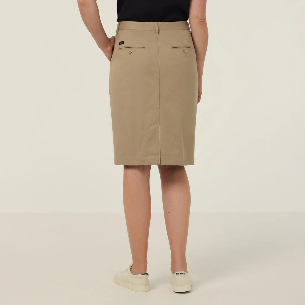 Stretch Cotton Chino Skirt - CAT2RL