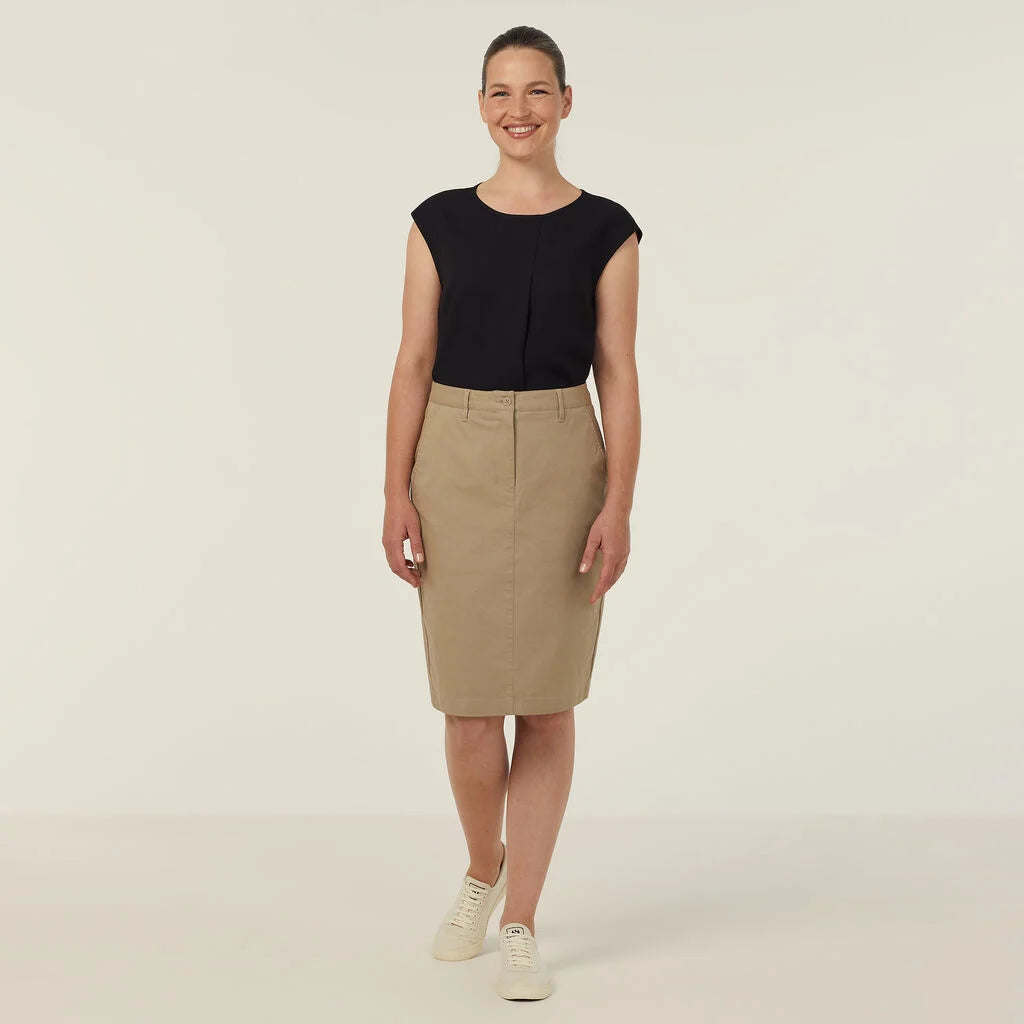 Stretch Cotton Chino Skirt - CAT2RL