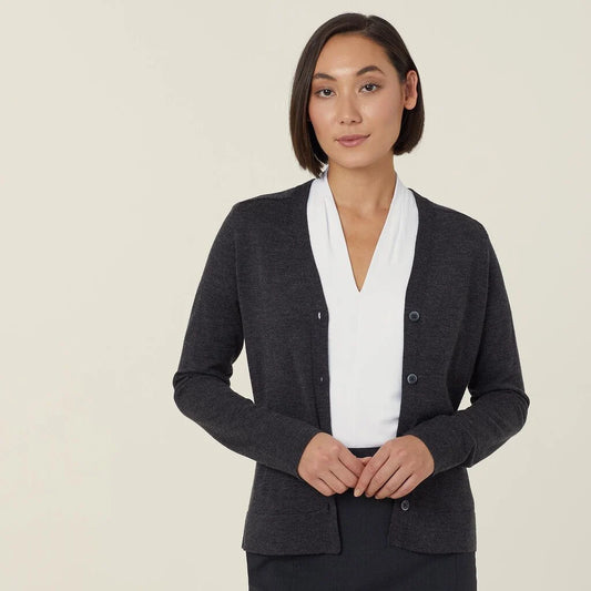Merino Wool V-Neck Cardigan - CAT518