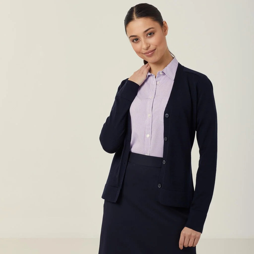 Merino Wool V-Neck Cardigan - CAT518