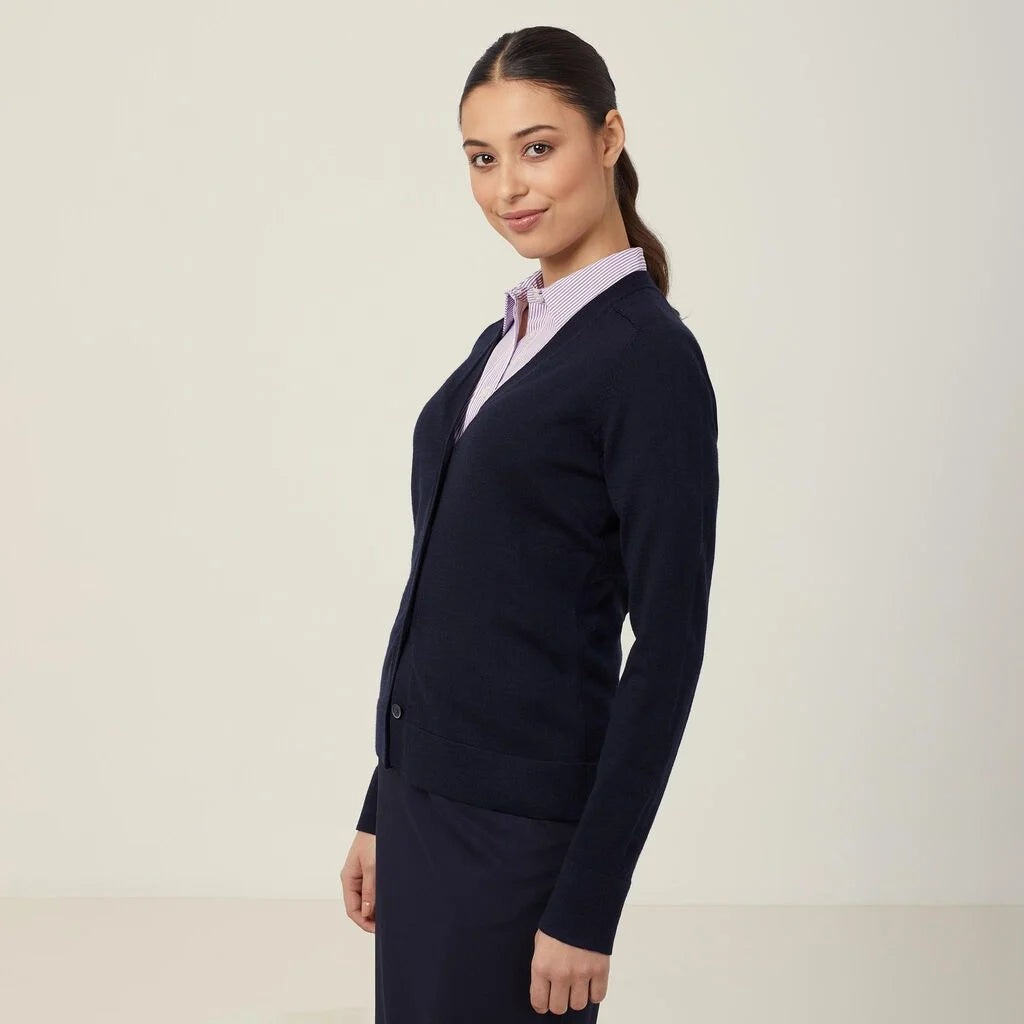 Merino Wool V-Neck Cardigan - CAT518