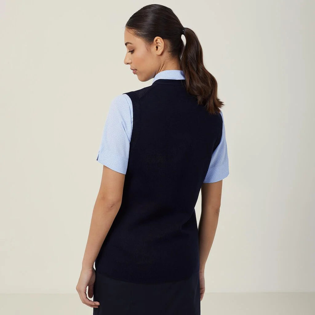 Wool Rich V-Neck Vest - CAT51D