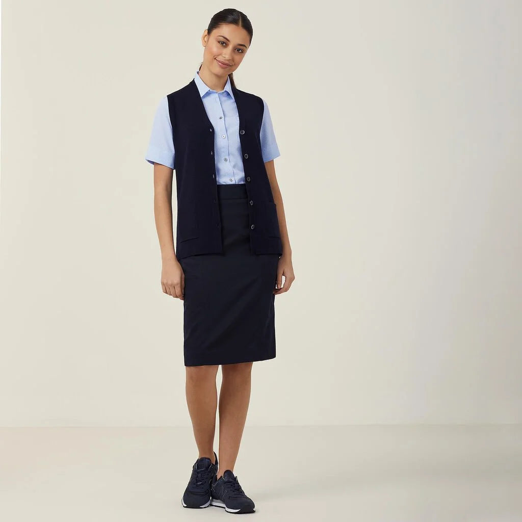 Wool Rich V-Neck Vest - CAT51D