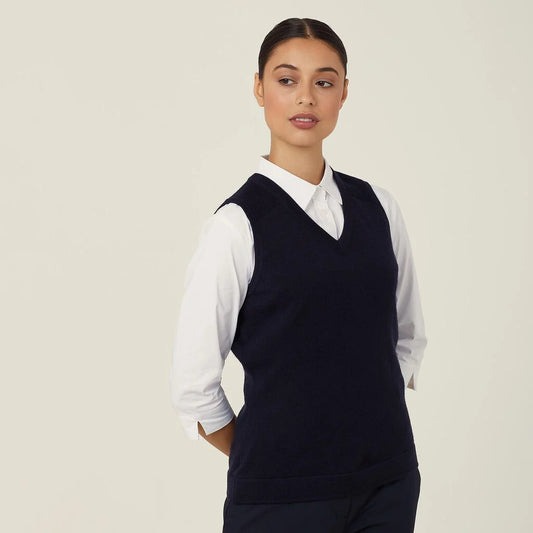 Merino Wool Textured Panel Vest - CAT5AR
