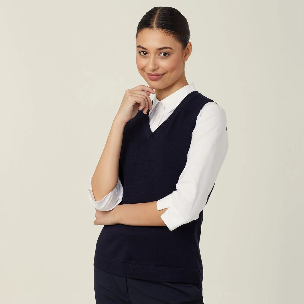 Merino Wool Textured Panel Vest - CAT5AR