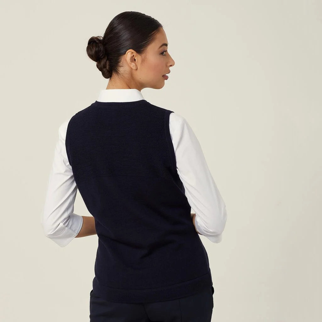 Merino Wool Textured Panel Vest - CAT5AR