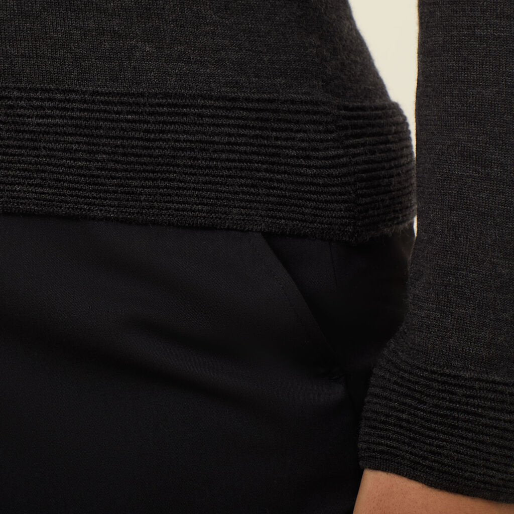 Merino Wool Knit Jacket - CAT5AS