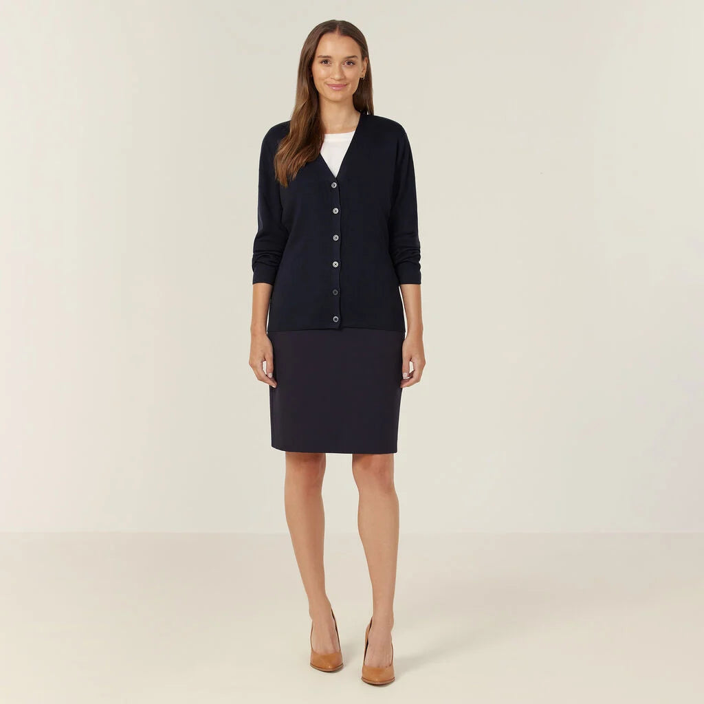 Acrylic Button Front Cardigan - CAT5BR