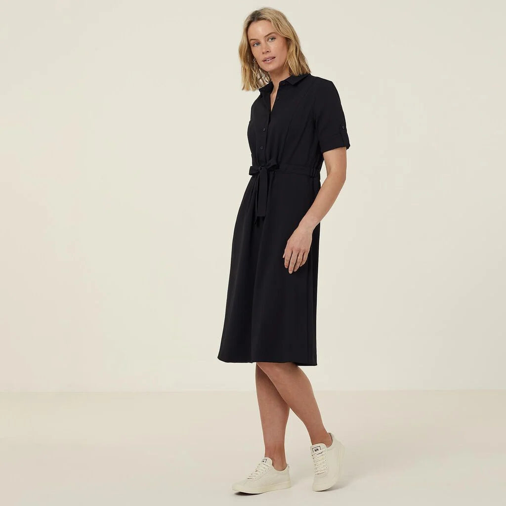 Heavy Stretch Georgette Shirt Dress - CAT67Y