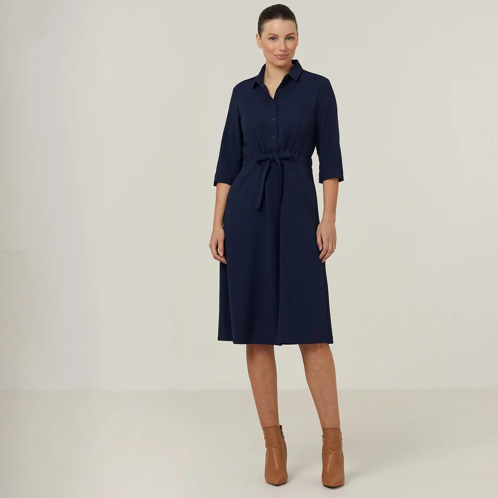 Heavy Stretch Georgette Shirt Dress - CAT67Y