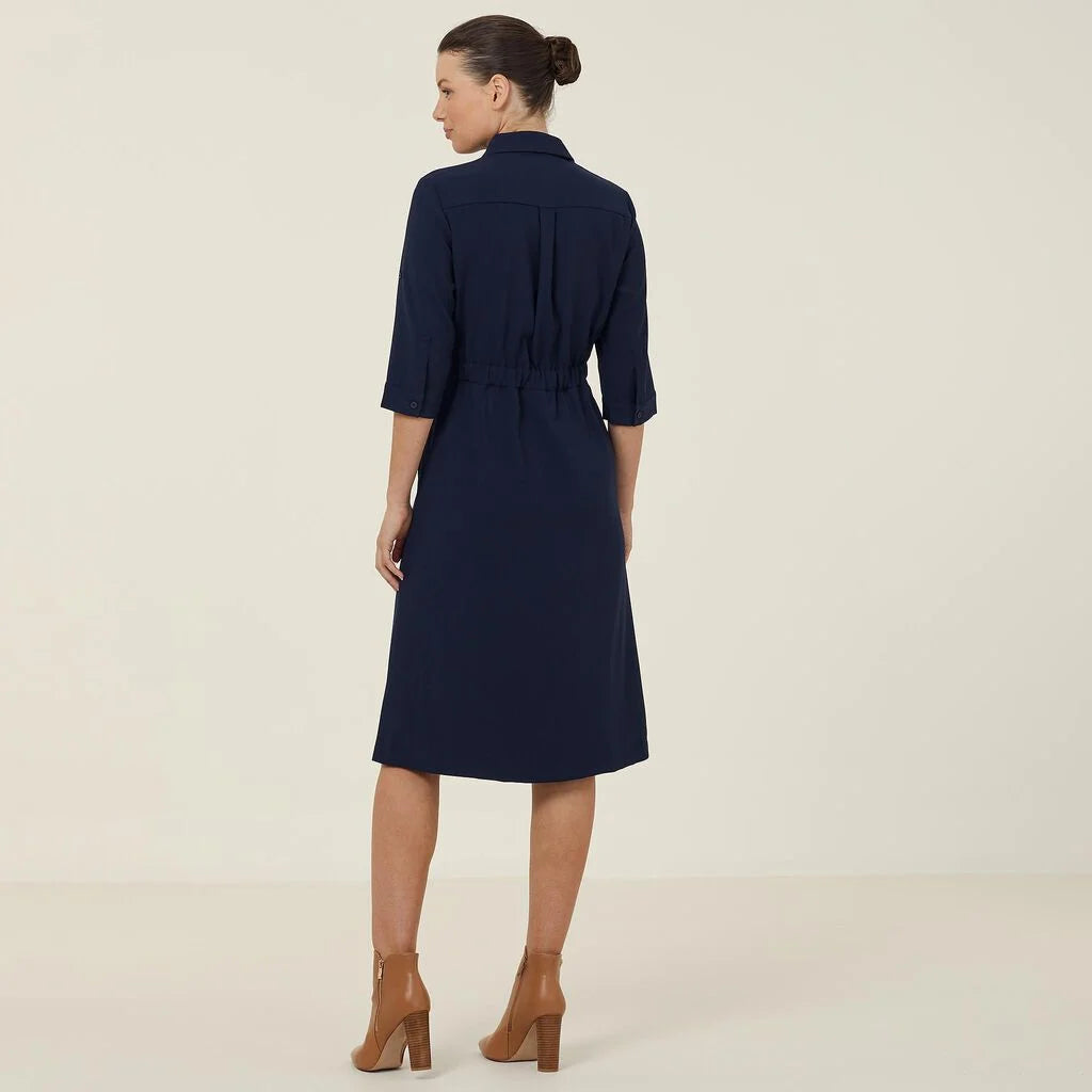 Heavy Stretch Georgette Shirt Dress - CAT67Y