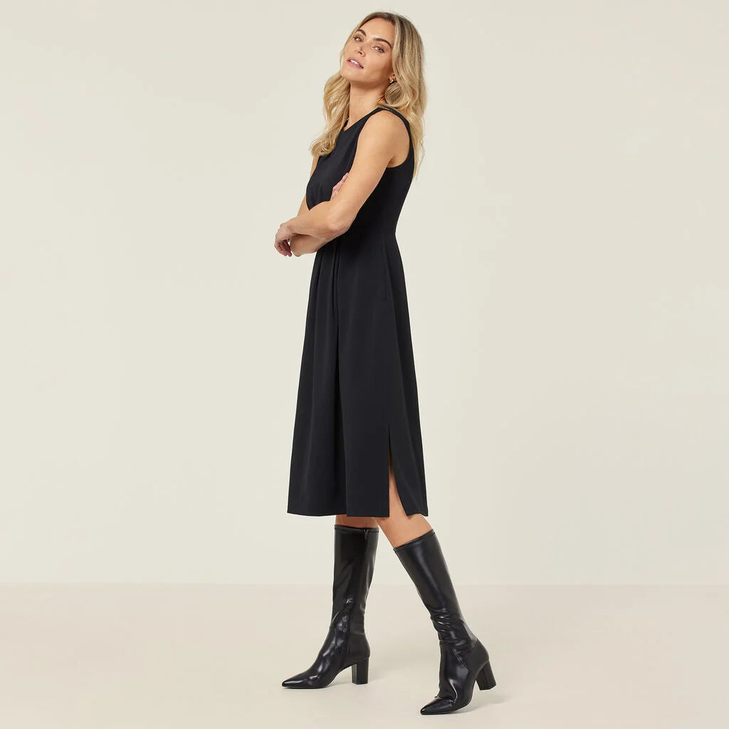 Crepe Stretch Sleeveless Dress - CAT69T