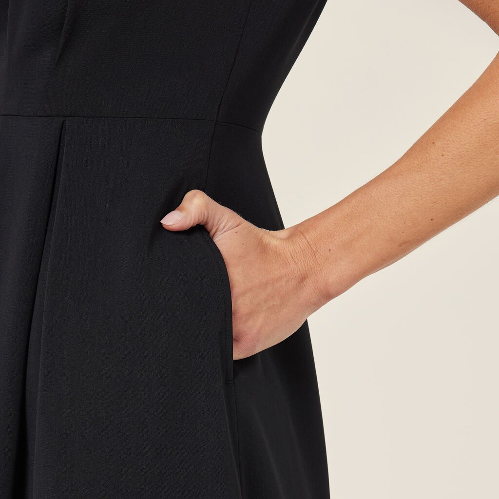 Crepe Stretch Sleeveless Dress - CAT69T