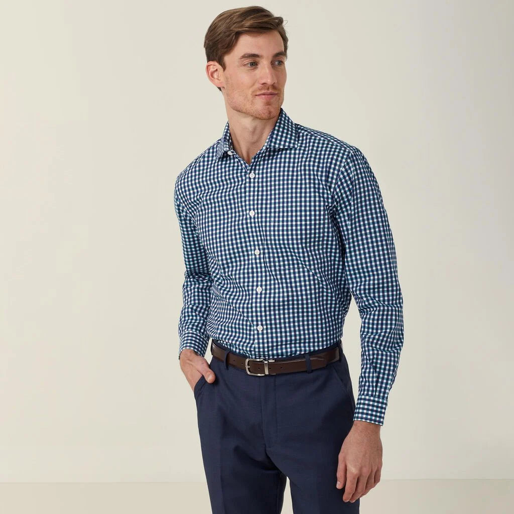Dobby Check Long Sleeve Shirt - CATDWX