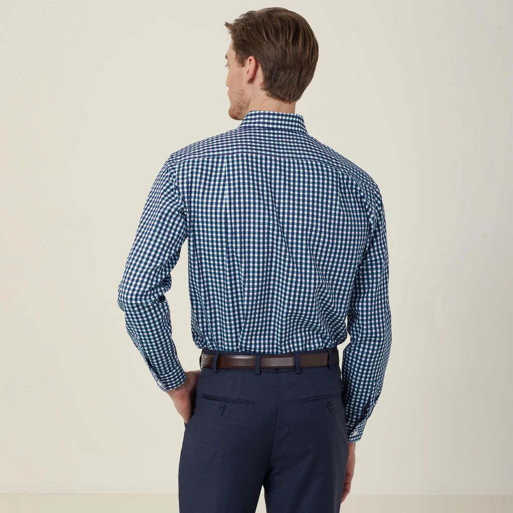 Dobby Check Long Sleeve Shirt - CATDWX