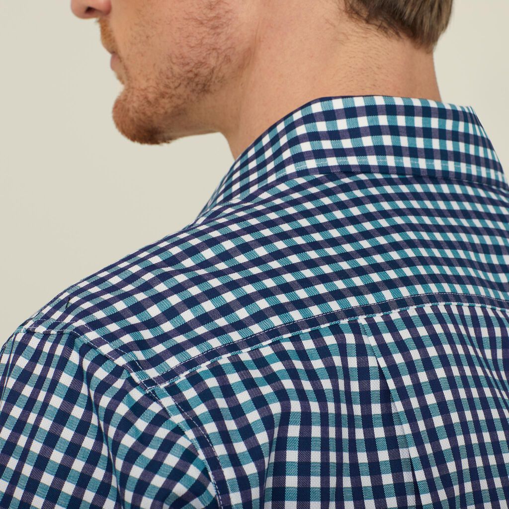 Dobby Check Long Sleeve Shirt - CATDWX