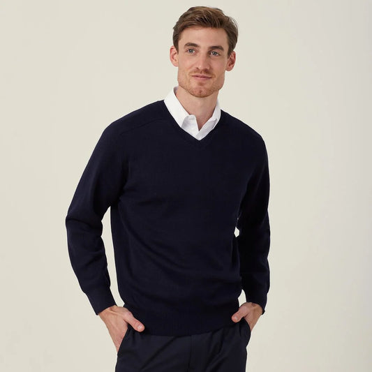 Wool Rich V-Neck Sweater -CATE28