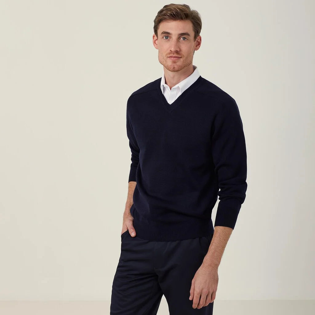 Wool Rich V-Neck Sweater -CATE28