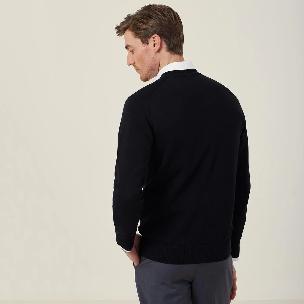 Merino Wool V-Neck Sweater - CATE2B