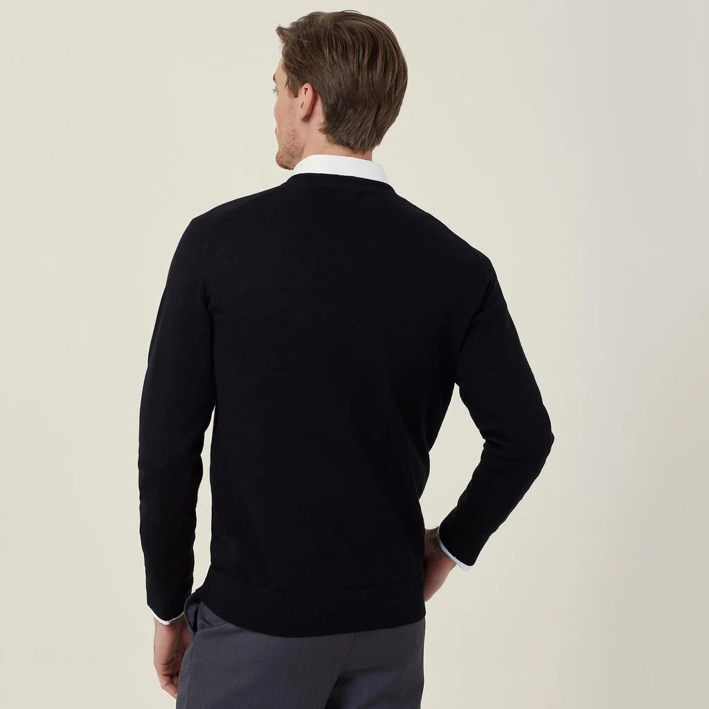 Merino Wool V-Neck Sweater - CATE2B