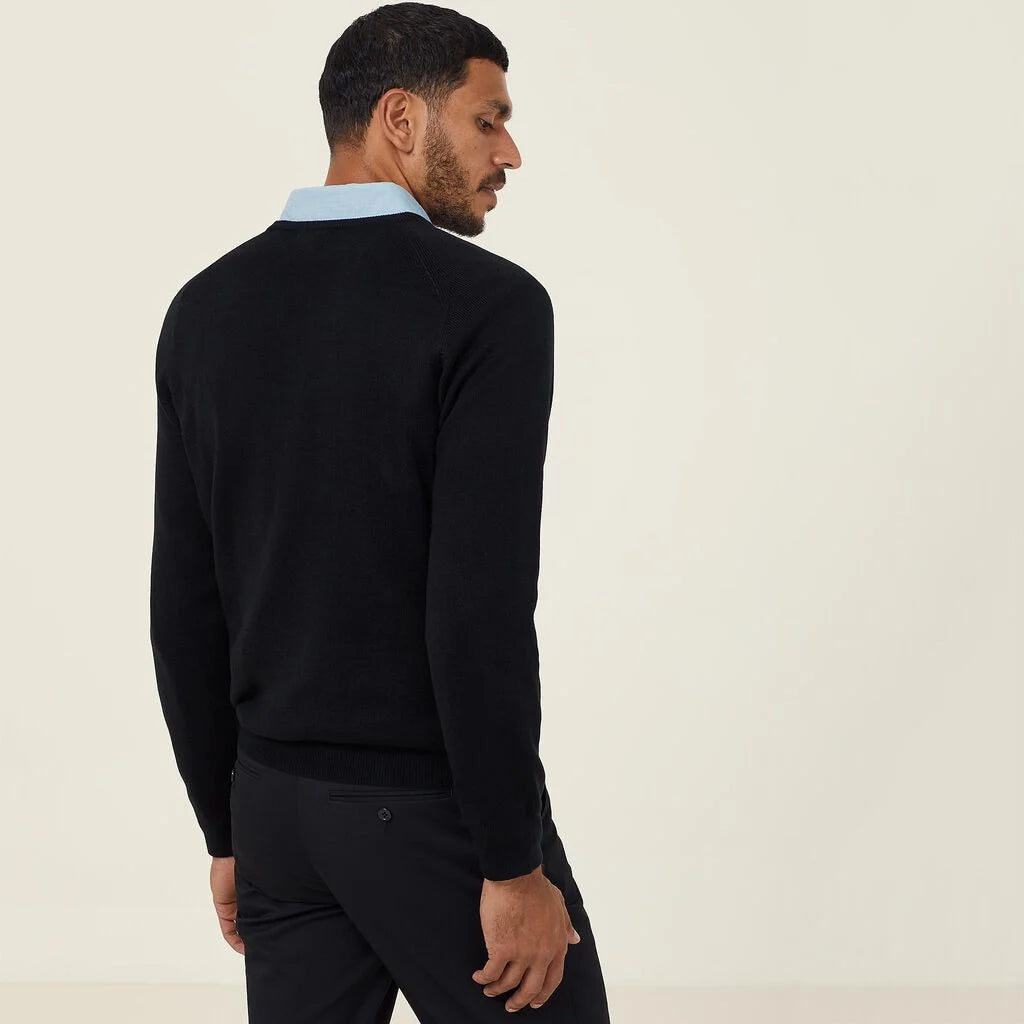 Acrylic V-Neck Sweater - CATE33