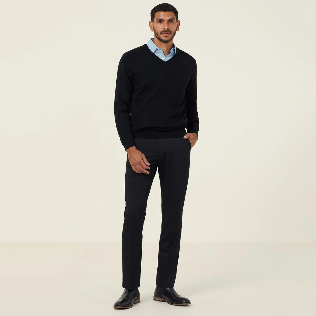 Acrylic V-Neck Sweater - CATE33