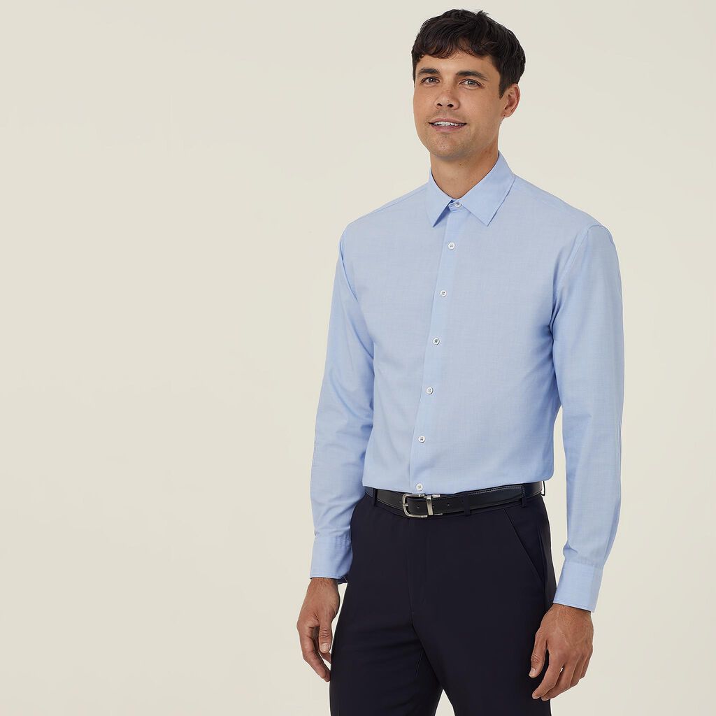 Poly Cotton End On End Long Sleeve Shirt - CATJ8V