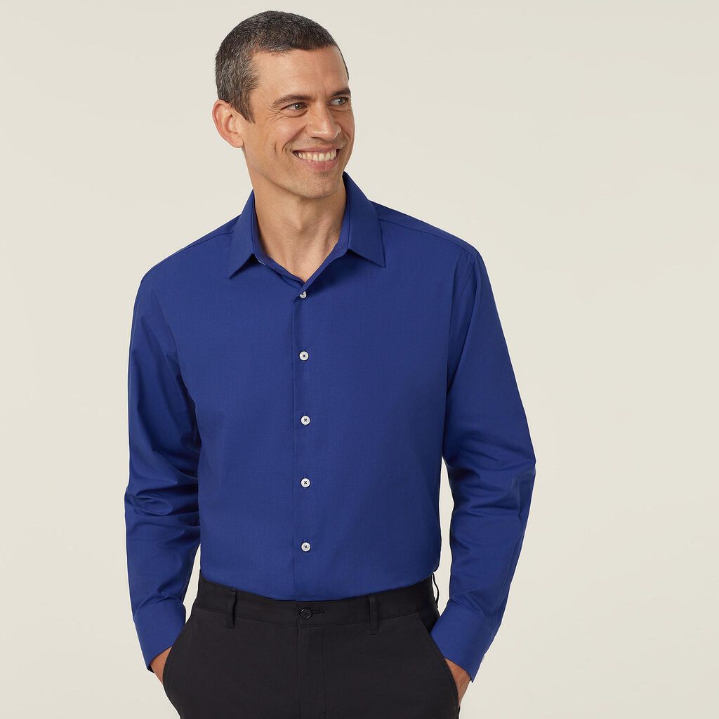 Poly Cotton End On End Long Sleeve Shirt - CATJ8V