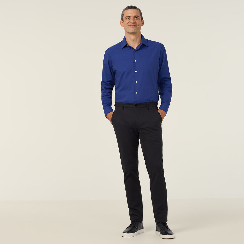 Poly Cotton End On End Long Sleeve Shirt - CATJ8V