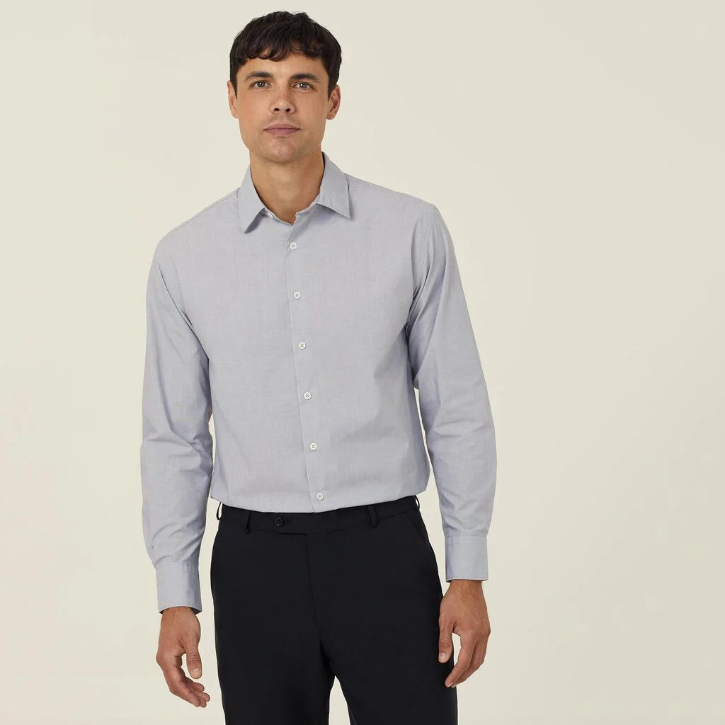 Poly Cotton End On End Long Sleeve Shirt - CATJ8V