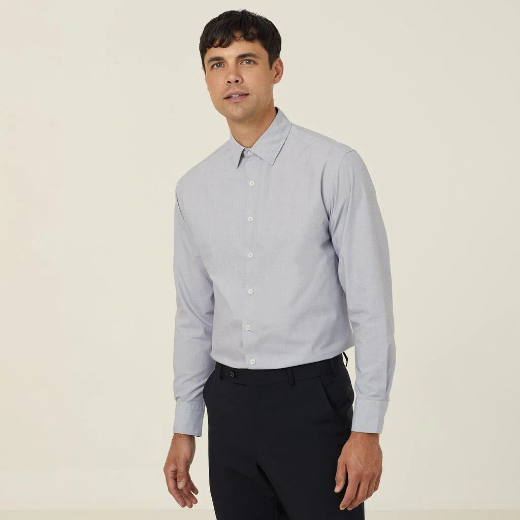 Poly Cotton End On End Long Sleeve Shirt - CATJ8V